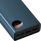 Baseus Adaman Metal Power Bank 20000mAh PD QC 3.0 65W 2xUSB + USB-C + micro USB (sininen) hinta ja tiedot | Varavirtalähteet | hobbyhall.fi