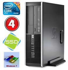 HP 8100 Elite SFF i5-650 4GB 120SSD DVD WIN7Pro hinta ja tiedot | Pöytätietokoneet | hobbyhall.fi