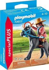 70602 Playmobil, Cowboy-hahmo hevosen selässä hinta ja tiedot | LEGOT ja rakennuslelut | hobbyhall.fi