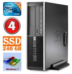 HP 8100 Elite SFF i5-650 4GB 240SSD DVD WIN7Pro hinta ja tiedot | Pöytätietokoneet | hobbyhall.fi