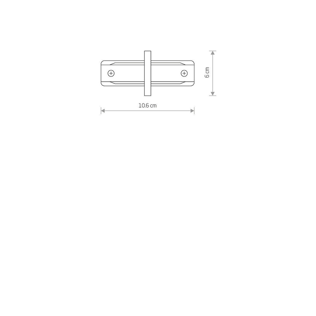 Suora kiskoliitin Nowodvorski Lighting Profile Musta 8968 hinta ja tiedot | Kiskovalaisimet ja valokiskot | hobbyhall.fi