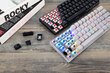 Näppäimistö Motospeed CK62 musta langaton 60 % RGB-valaistuksella hinta ja tiedot | Näppäimistöt | hobbyhall.fi