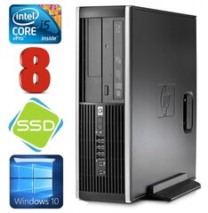 HP 8100 Elite SFF i5-650 8GB 120SSD DVD WIN10 hinta ja tiedot | Pöytätietokoneet | hobbyhall.fi