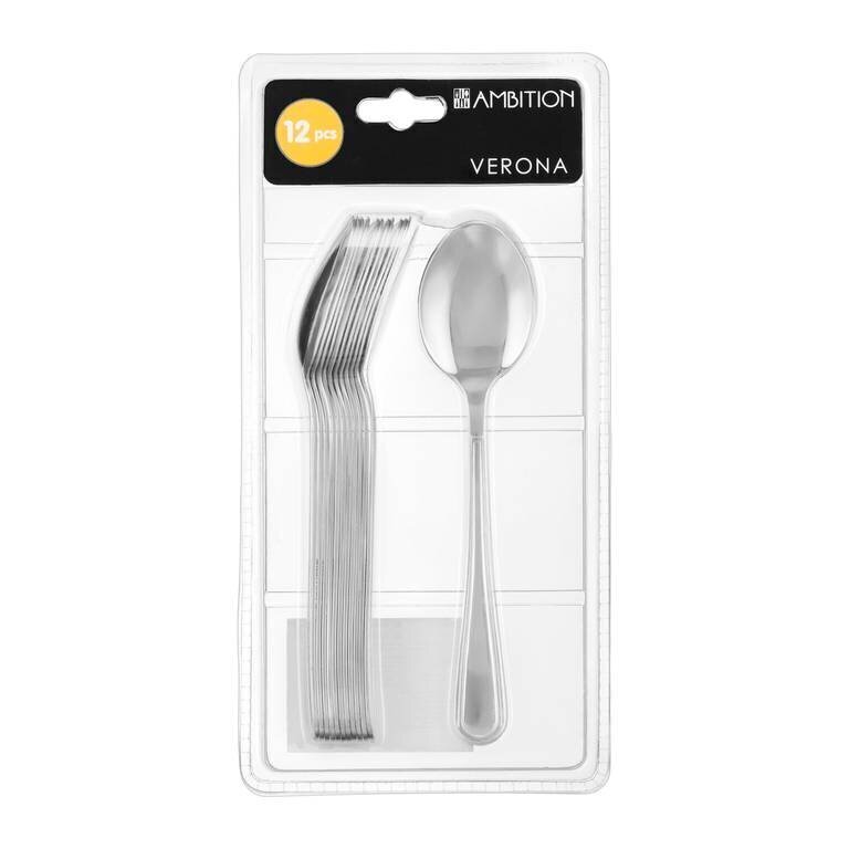 Ambition Verona, 20,5 cm, 12-osainen lusikkasetti hinta ja tiedot | Ruokailuvälineet | hobbyhall.fi