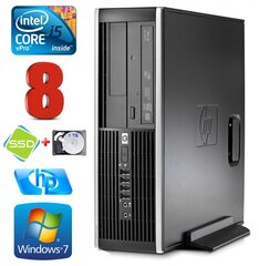 HP 8100 Elite SFF i5-650 8GB 120SSD + 1TB DVD WIN7Pro hinta ja tiedot | Pöytätietokoneet | hobbyhall.fi