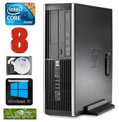 HP 8100 Elite SFF i5-650 8GB 1TB GT1030 2GB DVD WIN10 hinta ja tiedot | Pöytätietokoneet | hobbyhall.fi