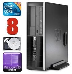 HP 8100 Elite SFF i5-650 8GB 250GB DVD WIN10Pro hinta ja tiedot | Pöytätietokoneet | hobbyhall.fi