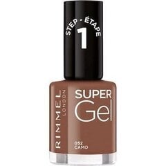 Rimmel Super Gel kynsilakka 12 ml, 033 R&B Rose, 052 Camo hinta ja tiedot | Rimmel Hajuvedet ja kosmetiikka | hobbyhall.fi