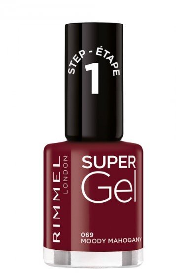 Rimmel Super Gel kynsilakka 12 ml, 033 R&B Rose, 069 Moody Mahaogany hinta ja tiedot | Kynsilakat ja kynsienhoitotuotteet | hobbyhall.fi