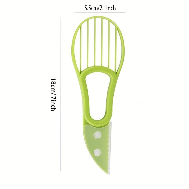 1kpl 3in1 Avocado Cutter, Creative Avocado Kuorija, Avocado Juicer, Avocado Purkki, Monitoiminen avokadokuorija hinta ja tiedot | Keittiövälineet | hobbyhall.fi