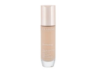 Clarins Everlasting Foundation meikkivoide 30 ml, 108,3N Organza, 105N hinta ja tiedot | Meikkivoiteet ja puuterit | hobbyhall.fi