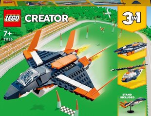 31126 LEGO® Creator Supersonic lentokone hinta ja tiedot | LEGOT ja rakennuslelut | hobbyhall.fi