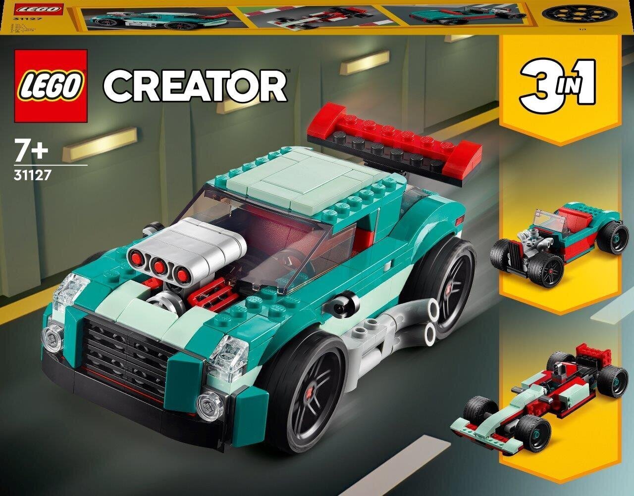 31127 LEGO® Creator Cityn kilpaauto hinta ja tiedot | LEGOT ja rakennuslelut | hobbyhall.fi