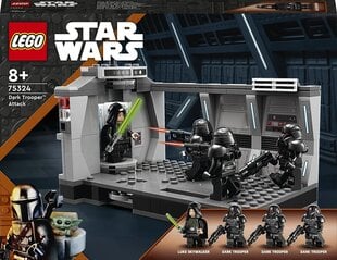 75324 LEGO® Star Wars™ mandalorialainen tumman sotilaan™ hyökkäys hinta ja tiedot | LEGOT ja rakennuslelut | hobbyhall.fi