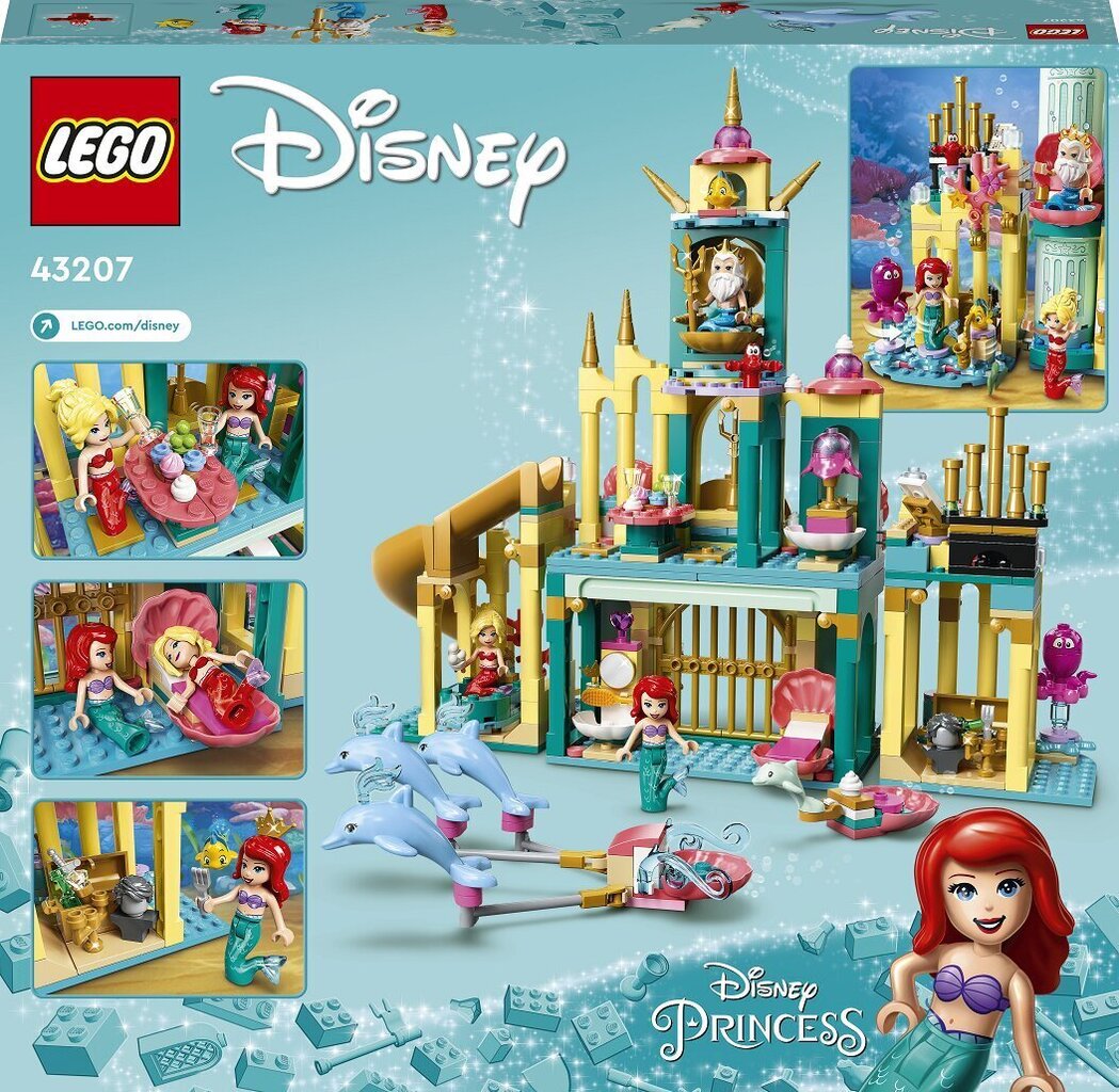 43207 LEGO® | Disneyn prinsessa Arielin vedenalainen palatsi hinta ja tiedot | LEGOT ja rakennuslelut | hobbyhall.fi