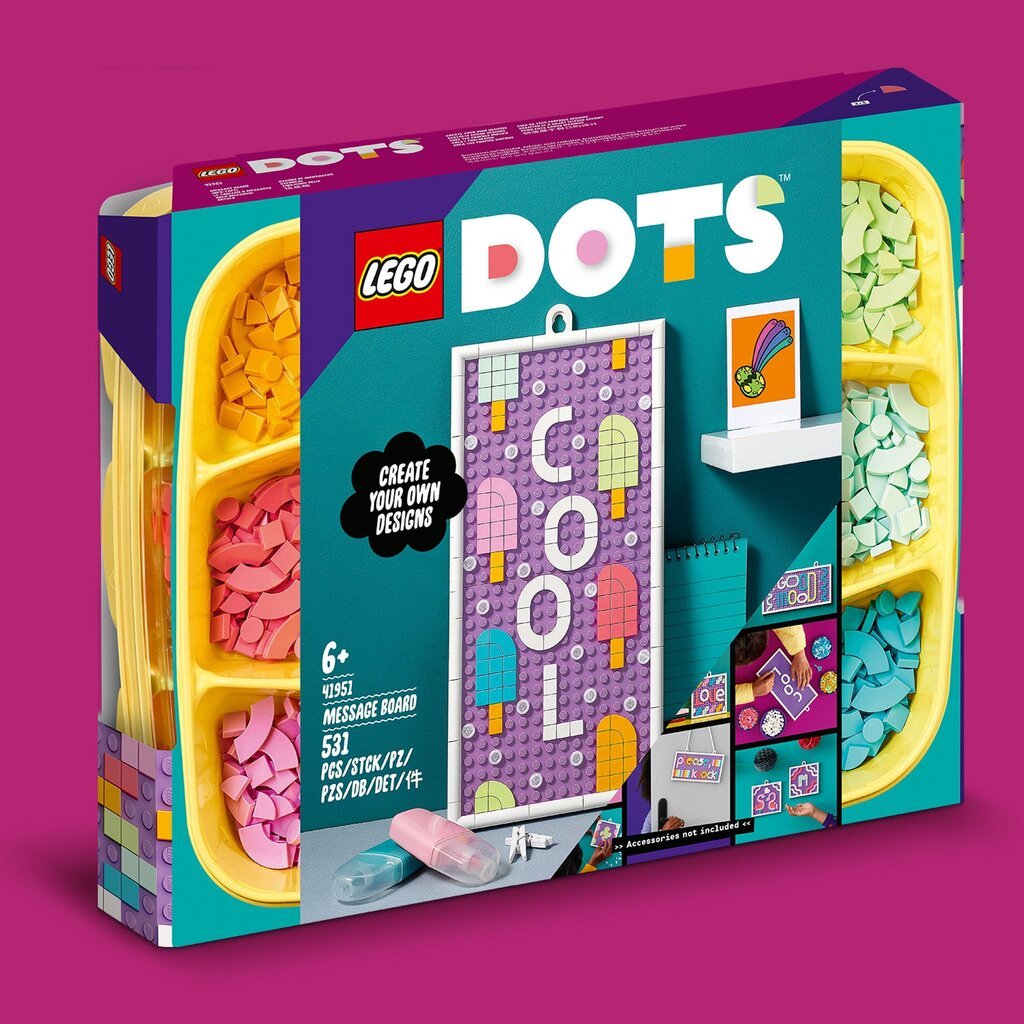 41951 LEGO® DOTS kirjoitustaulu hinta ja tiedot | LEGOT ja rakennuslelut | hobbyhall.fi