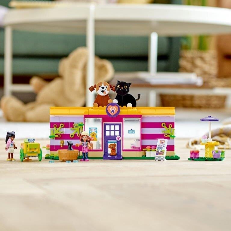 41699 LEGO® Friends Eläinten turvapaikka kahvila hinta ja tiedot | LEGOT ja rakennuslelut | hobbyhall.fi