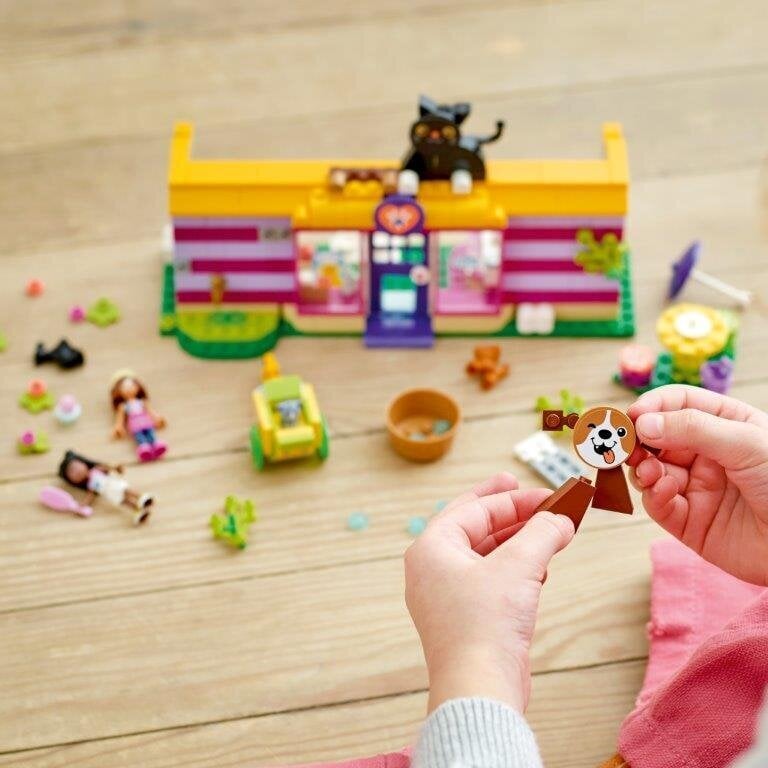 41699 LEGO® Friends Eläinten turvapaikka kahvila hinta ja tiedot | LEGOT ja rakennuslelut | hobbyhall.fi