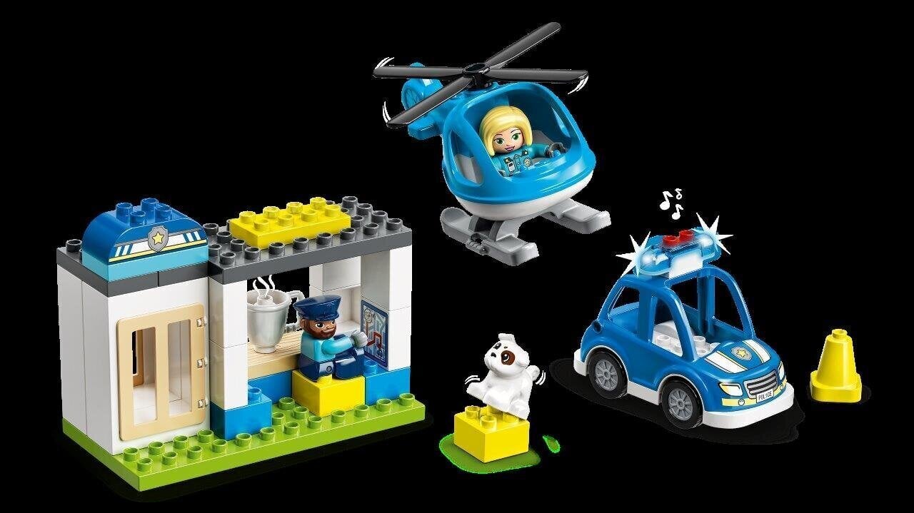 10959 LEGO® DUPLO kaupungin poliisilaitos ja helikopteri hinta ja tiedot | LEGOT ja rakennuslelut | hobbyhall.fi