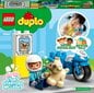 10967 LEGO® DUPLO® Town Police moottoripyörä hinta ja tiedot | LEGOT ja rakennuslelut | hobbyhall.fi