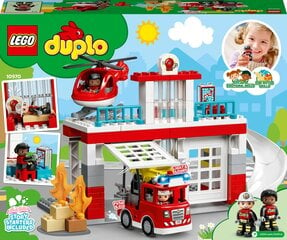 10970 LEGO® DUPLO® Kaupungin paloasema ja helikopteri hinta ja tiedot | LEGOT ja rakennuslelut | hobbyhall.fi