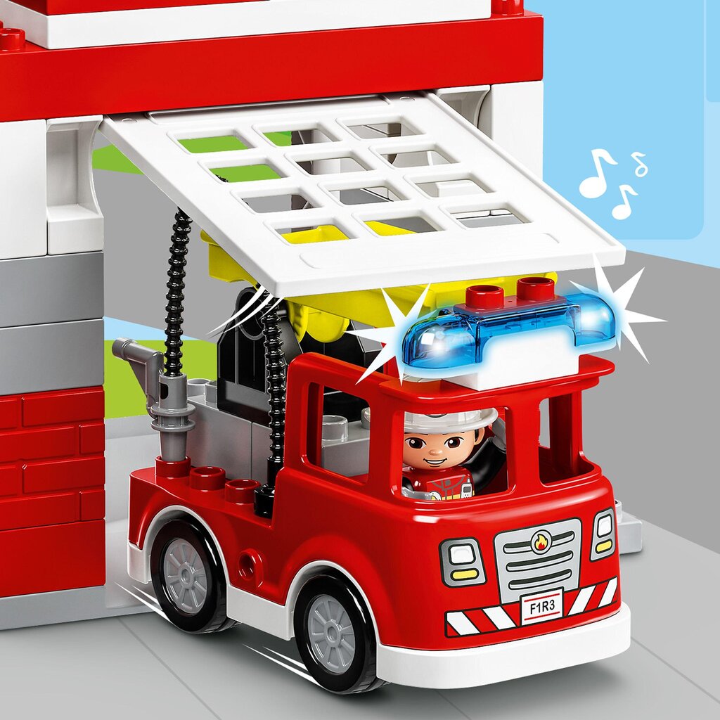10970 LEGO® DUPLO® Kaupungin paloasema ja helikopteri hinta ja tiedot | LEGOT ja rakennuslelut | hobbyhall.fi