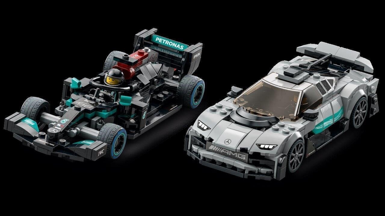 76909 LEGO® Speed Champions Mercedes-AMG F1 W12 E ja Mercedes-AMG Project One hinta ja tiedot | LEGOT ja rakennuslelut | hobbyhall.fi