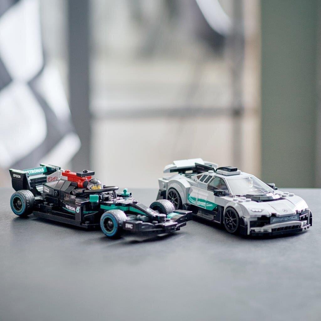 76909 LEGO® Speed Champions Mercedes-AMG F1 W12 E ja Mercedes-AMG Project One hinta ja tiedot | LEGOT ja rakennuslelut | hobbyhall.fi