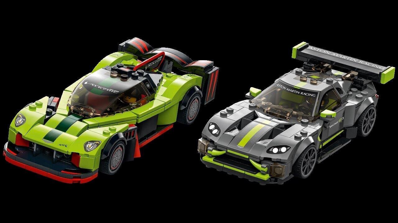 76910 LEGO® Speed Champions Aston Martin Valkyrie AMR Pro ja Aston Martin Vantage GT3 hinta ja tiedot | LEGOT ja rakennuslelut | hobbyhall.fi