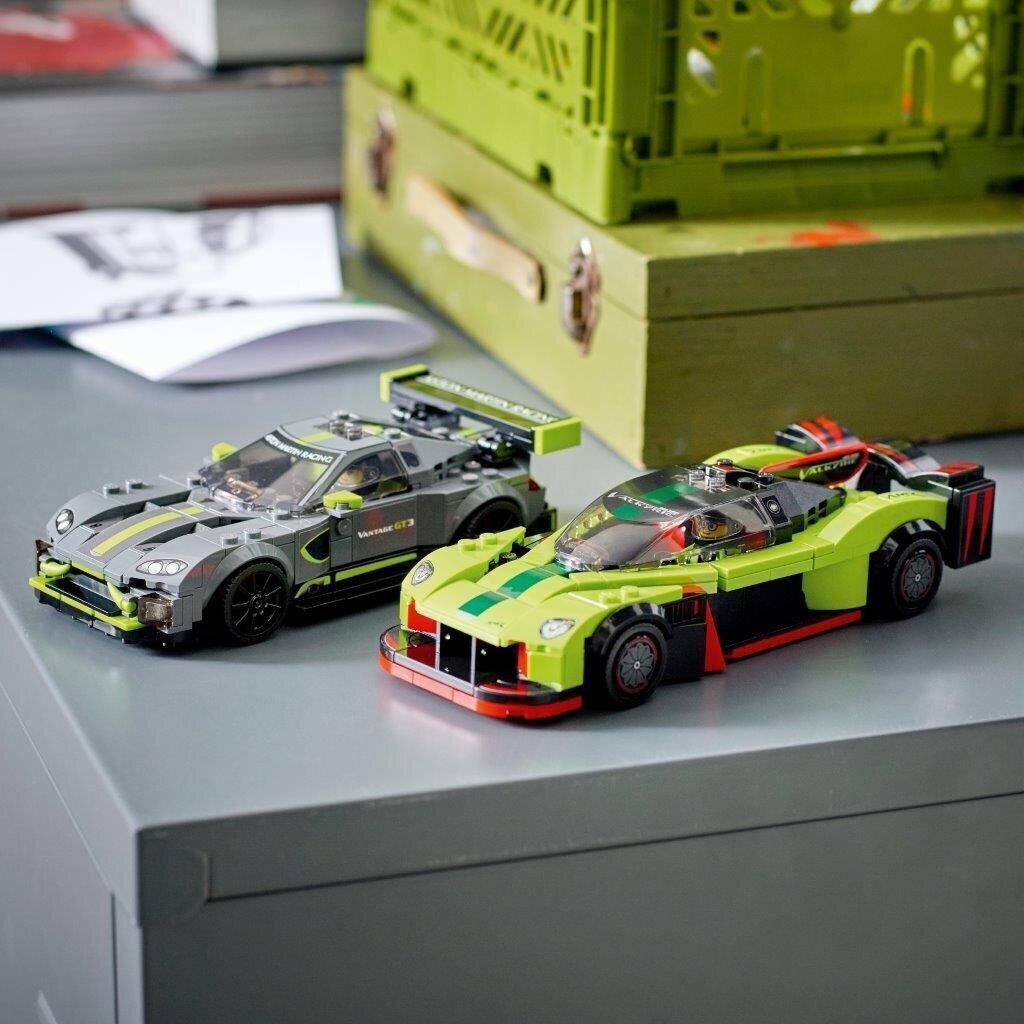 76910 LEGO® Speed Champions Aston Martin Valkyrie AMR Pro ja Aston Martin Vantage GT3 hinta ja tiedot | LEGOT ja rakennuslelut | hobbyhall.fi