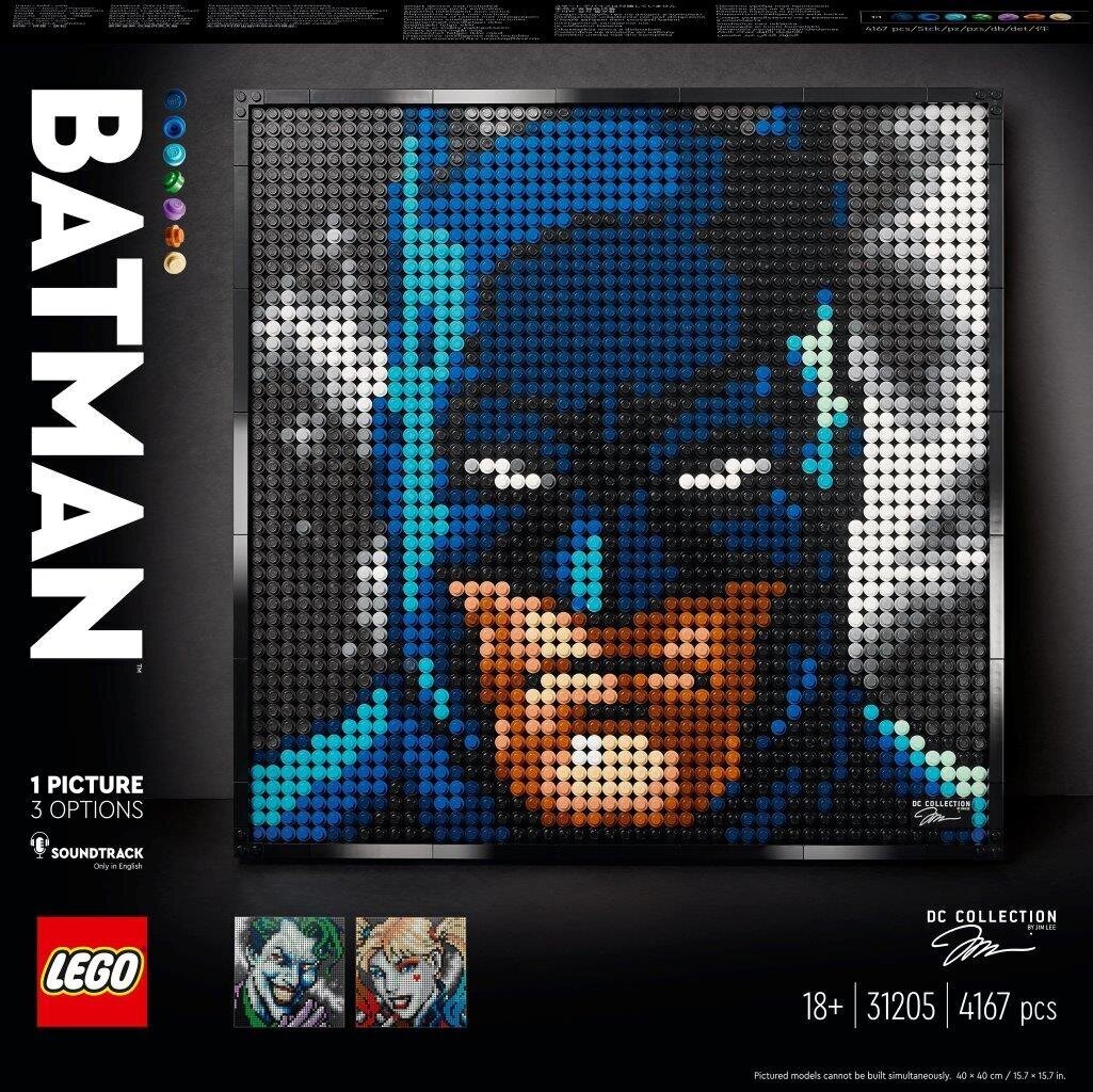 31205 LEGO® Art Jim Lee Batman™ kokoelma hinta ja tiedot | LEGOT ja rakennuslelut | hobbyhall.fi