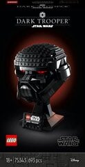 75343 LEGO® Star Wars™ Dark Trooper™ Kypärä hinta ja tiedot | LEGOT ja rakennuslelut | hobbyhall.fi
