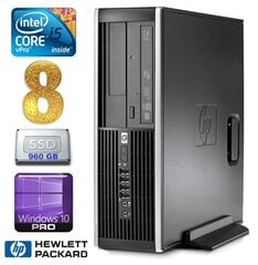 HP 8100 Elite SFF i5-650 8GB 960SSD DVD WIN10Pro hinta ja tiedot | Pöytätietokoneet | hobbyhall.fi