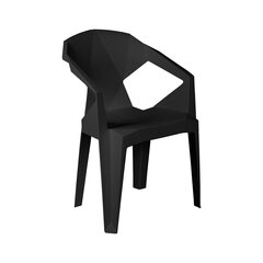 Tuoli MUZE 56x50,6xH80cm, musta hinta ja tiedot | Puutarhatuolit | hobbyhall.fi