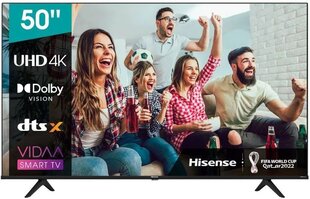 Hisense 50" 4K Ultra HD LED televisio 50A6BG hinta ja tiedot | Televisiot | hobbyhall.fi