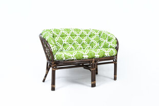 NORE Bahama Premium sohva, ruskea/vaaleanvihreä hinta ja tiedot | Puutarhatuolit | hobbyhall.fi