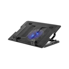 Rebel Notebook Cooler (14-17'') Pad Stand / Silent fan / LED / USB hinta ja tiedot | Kannettavien tietokoneiden lisätarvikkeet | hobbyhall.fi