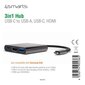 4smarts Multimedia Adapter USB-C to USB / HDMI / USB-C hinta ja tiedot | Adapterit | hobbyhall.fi