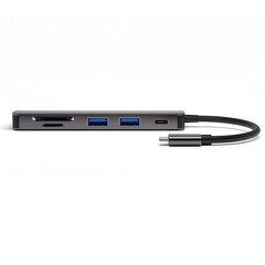 4smarts USB-C Hub 6in1 / USB 3.0 x2 / USB-C / HDMI / SD card reader / TF card reader hinta ja tiedot | Adapterit | hobbyhall.fi
