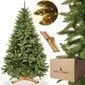 Keinotekoinen joulukuusi Premium Royal Trees, kaukasiankuusi, puisella jalustalla Springos CT0185 150 cm hinta ja tiedot | Joulukuuset ja kranssit | hobbyhall.fi