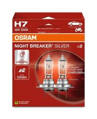 Auton polttimot Osram Night Braker Silver H7, 2 kpl.. hinta ja tiedot | Polttimot | hobbyhall.fi