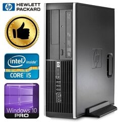 HP 8100 Elite SFF i5-650 4GB 120SSD+1TB GT1030 2GB DVD WIN10PRO/W7P hinta ja tiedot | Pöytätietokoneet | hobbyhall.fi