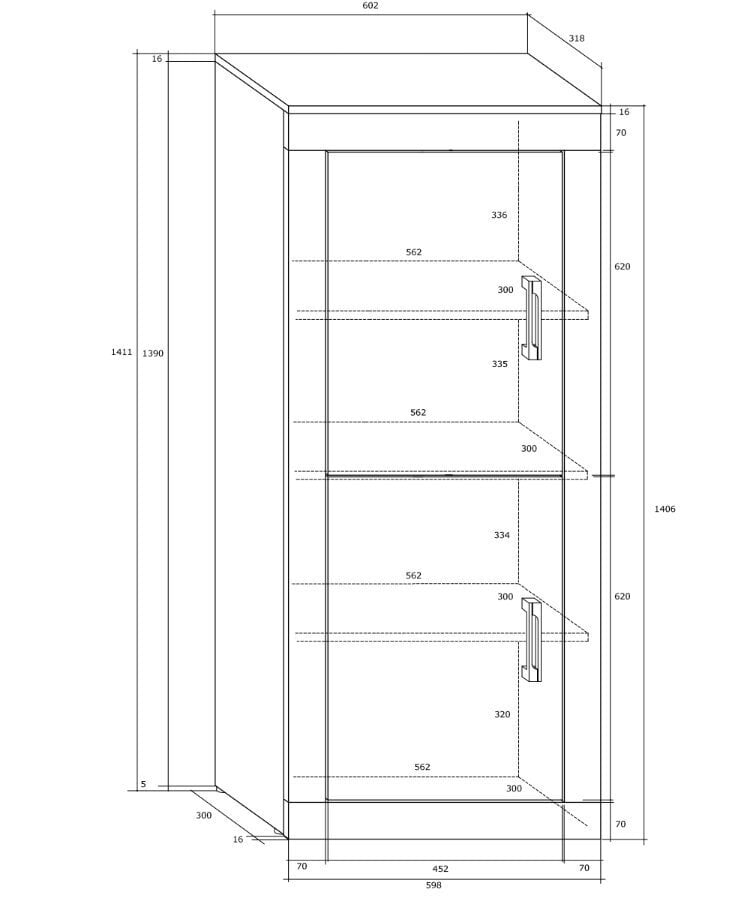 Hylly Verin 2D, valkoinen hinta ja tiedot | Hyllyt | hobbyhall.fi