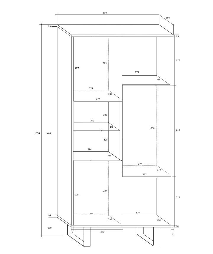 Hylly King 6, valkoinen hinta ja tiedot | Hyllyt | hobbyhall.fi