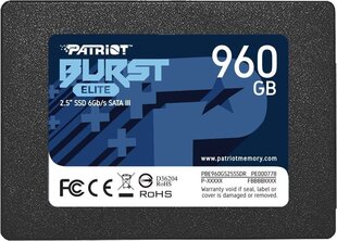 Patriot PBE960GS25SSDR hinta ja tiedot | Kovalevyt | hobbyhall.fi