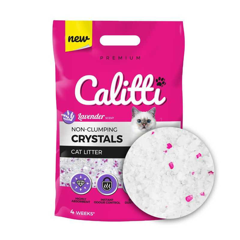 Calitti Crystals Lavender silikonihiekka, 3,8 l hinta ja tiedot | Kissanhiekka | hobbyhall.fi