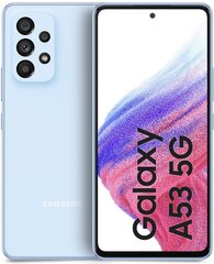 Samsung Galaxy-A53 5G 6/128GB Light Blue : SM-A536BLBN hinta ja tiedot | Matkapuhelimet | hobbyhall.fi