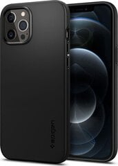 Spigen 110311, iPhone 12 Pro Max, musta hinta ja tiedot | Puhelimen kuoret ja kotelot | hobbyhall.fi