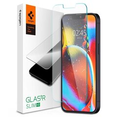 Näytönsuoja Spigen Glass TR Slim FC karkaistu lasi, sopii iPhone 13 mini -puhelimelle hinta ja tiedot | Näytönsuojakalvot ja -lasit | hobbyhall.fi