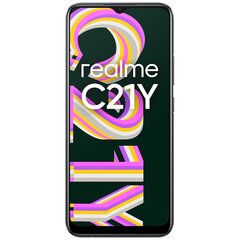 Realme C21Y, 64GB, Dual SIM, Black hinta ja tiedot | Matkapuhelimet | hobbyhall.fi
